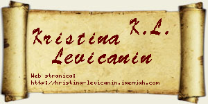 Kristina Levičanin vizit kartica